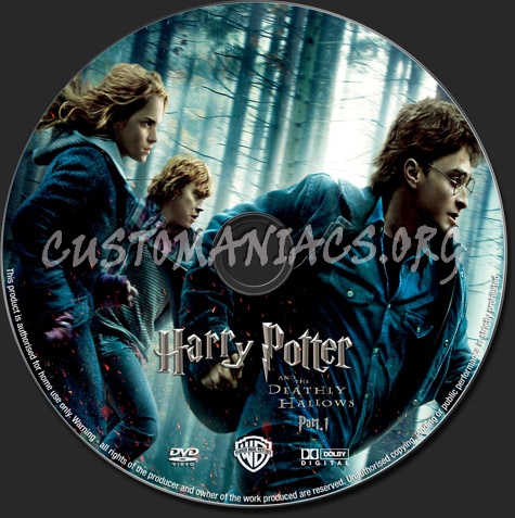 Harry Potter and the Deathly Hallows Part 1 dvd label