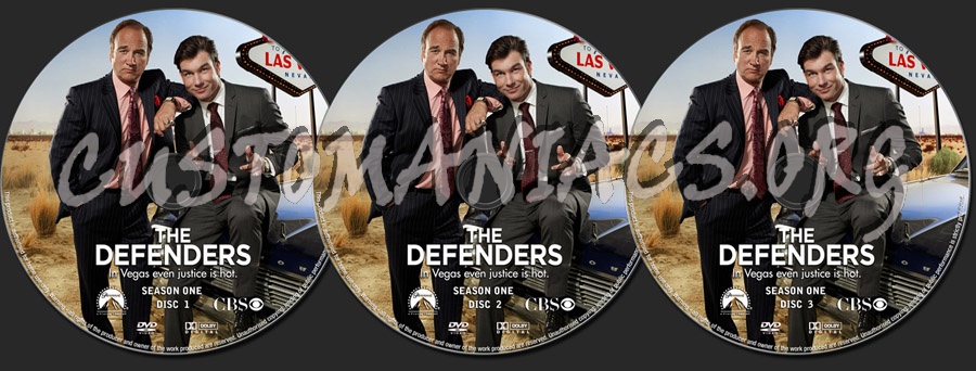 The Defenders Season 1 dvd label