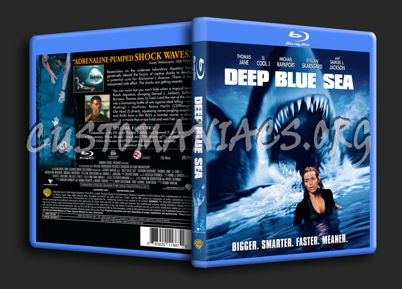 Deep Blue Sea blu-ray cover