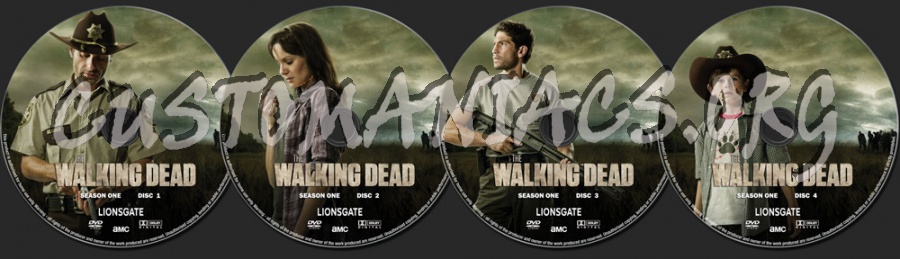 The Walking Dead Season 1 dvd label