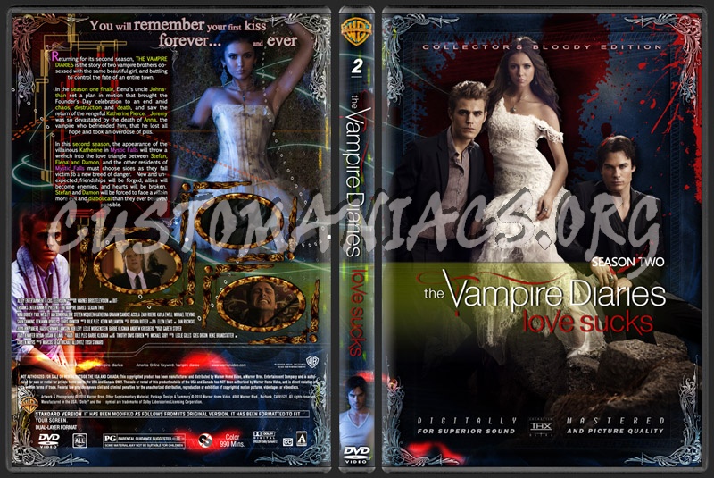 The Vampire Diaries - Season 2 dvd cover