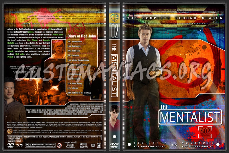 The Mentalist - Season 2 dvd cover