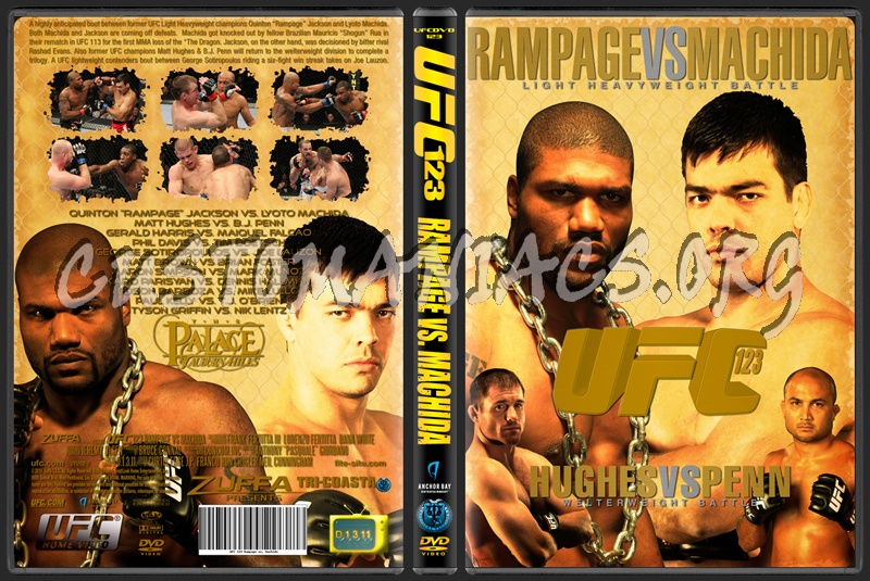 UFC 123 Rampage vs. Machida dvd cover