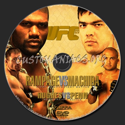 UFC 123 Rampage vs. Machida dvd label