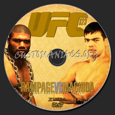 UFC 123 Rampage vs. Machida dvd label