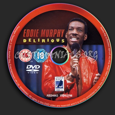 Eddie Murphy Delirious dvd label