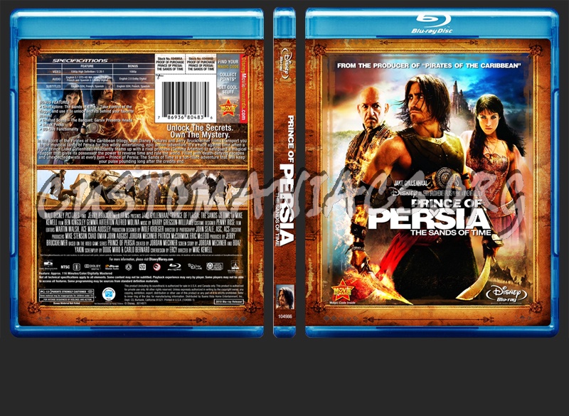 Prince Of Persia:The Sands Of Time blu-ray cover
