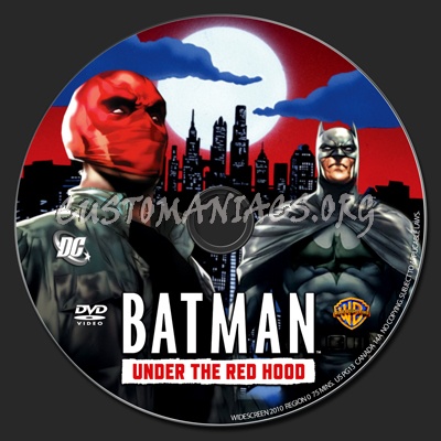 Batman : Under the Red Hood dvd label