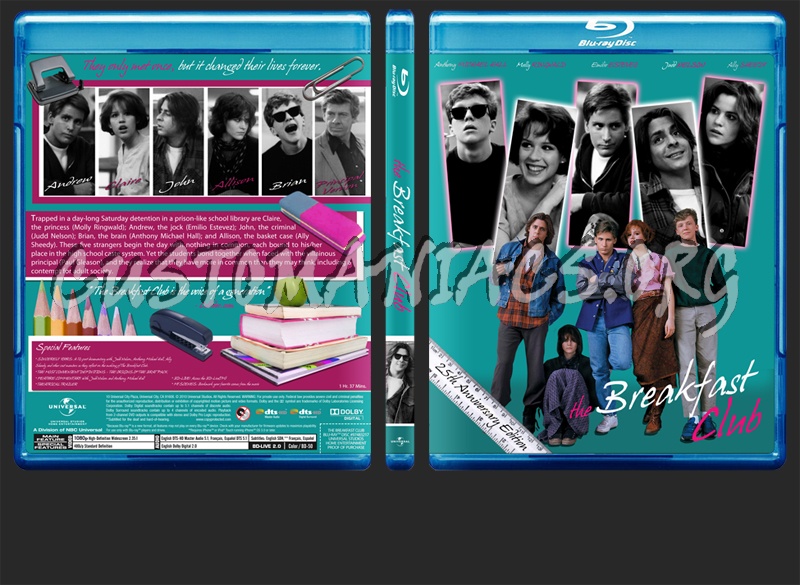 The Breakfast Club blu-ray cover