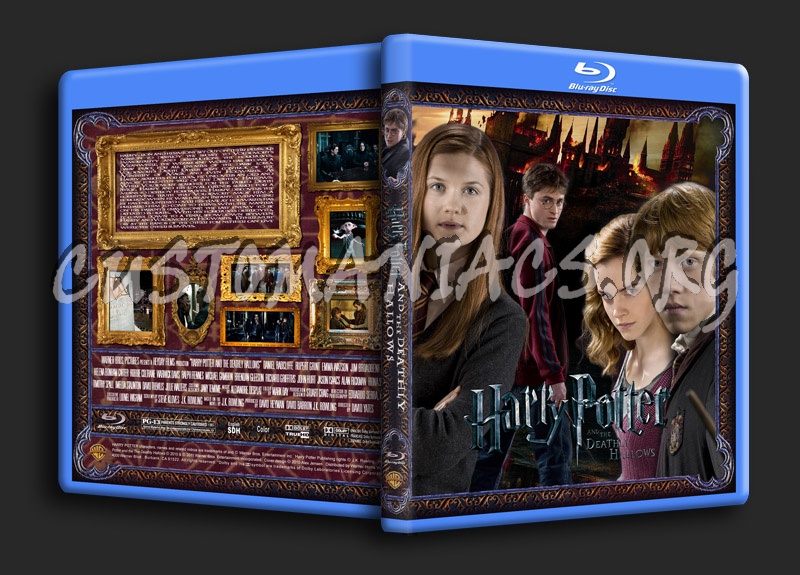 Harry Potter And The Deathly Hallows Part 1 and Part 2 blu-ray cover