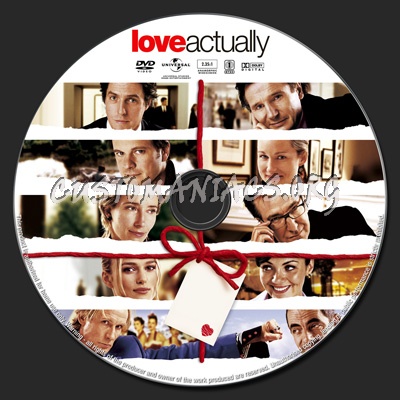 Love Actually dvd label