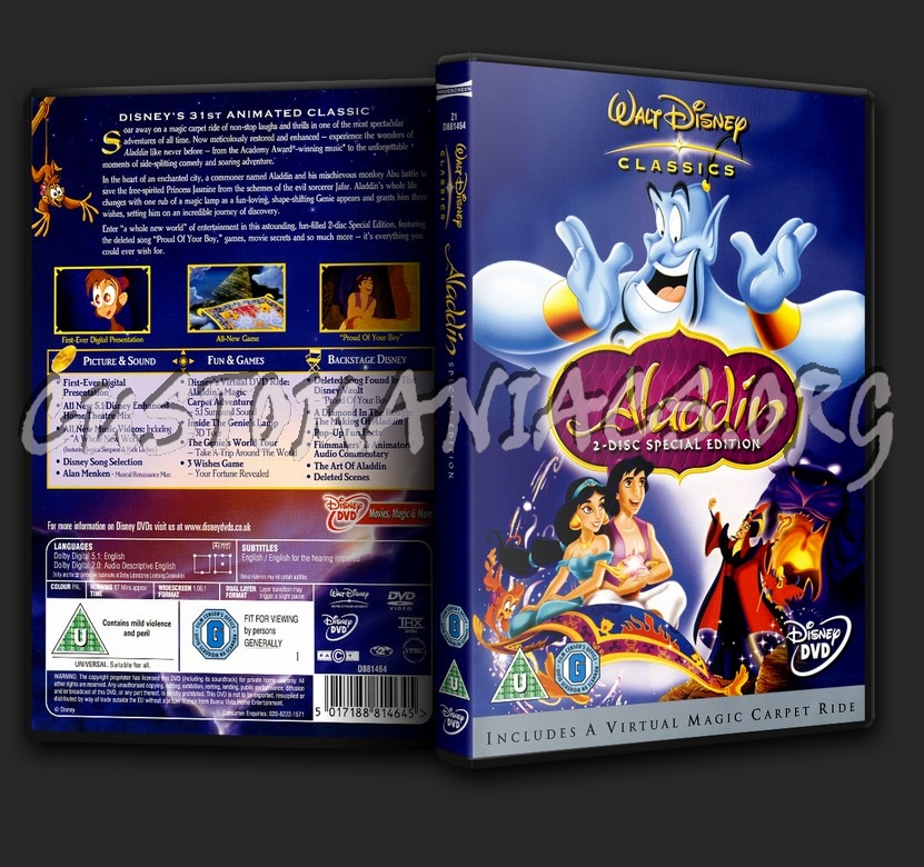 Aladdin dvd cover