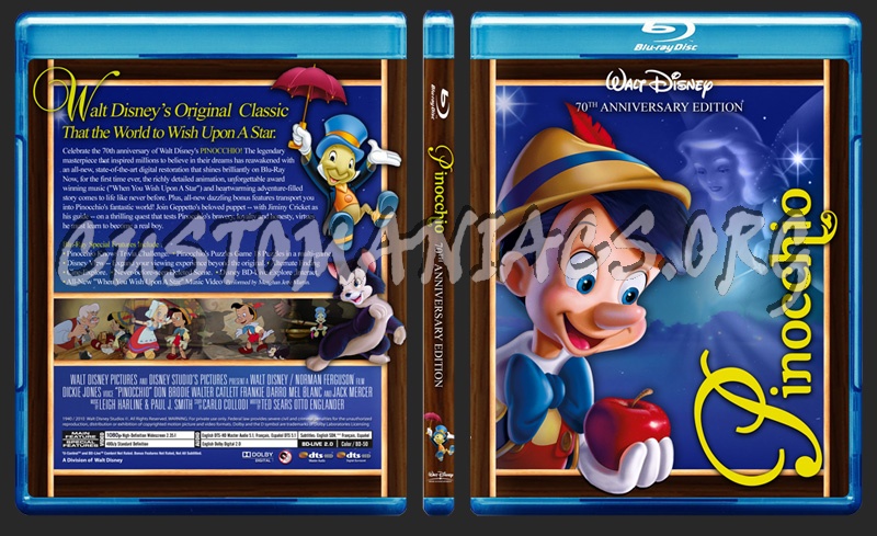 Pinocchio blu-ray cover