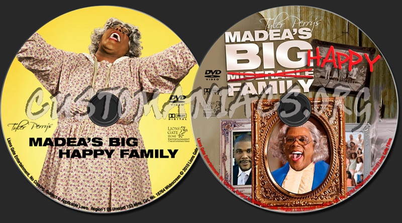 Madea's Big Happy Family dvd label