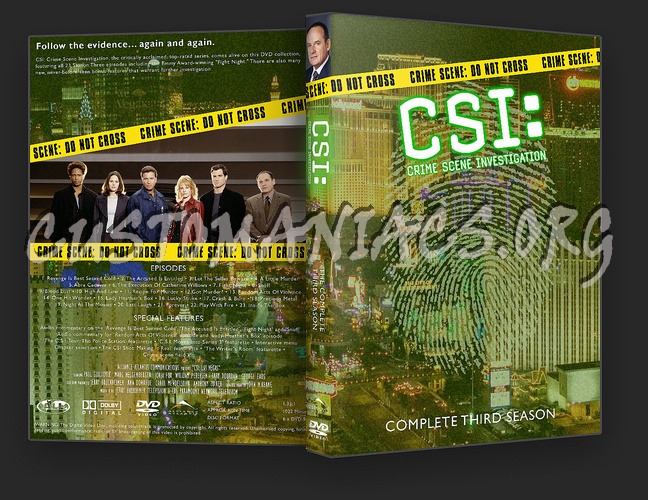 CSI Las Vegas Seasons 1 - 10 dvd cover