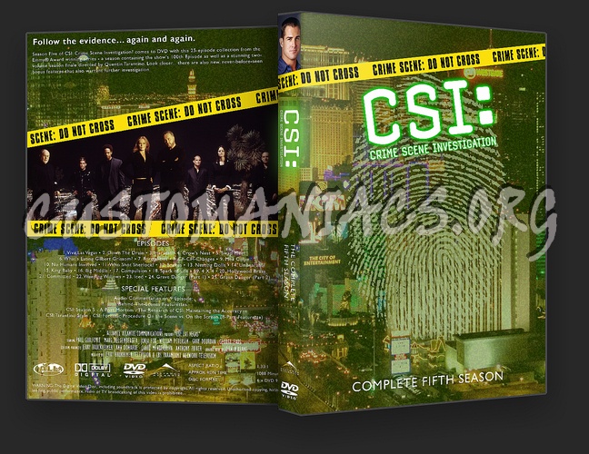 CSI Las Vegas Seasons 1 - 10 dvd cover