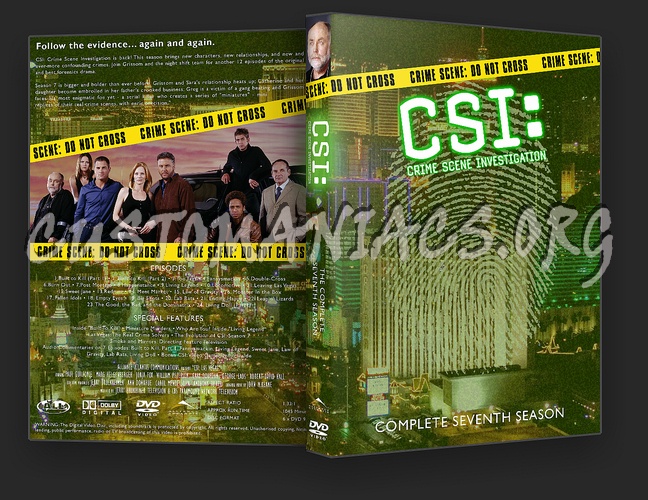 CSI Las Vegas Seasons 1 - 10 dvd cover