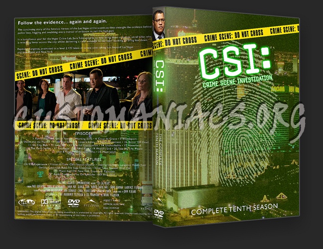 CSI Las Vegas Seasons 1 - 10 dvd cover