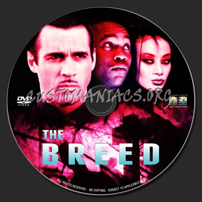 The Breed dvd label