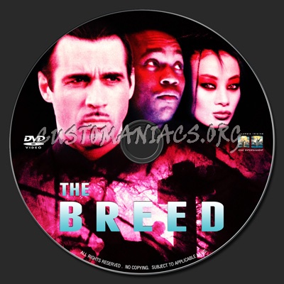 The Breed dvd label