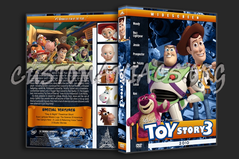 Toy Story 3 dvd cover