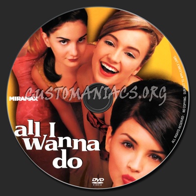 All I Wanna Do dvd label