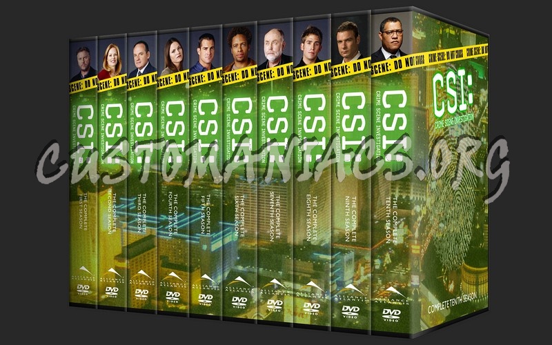 CSI Las Vegas Seasons 1 - 10 dvd cover