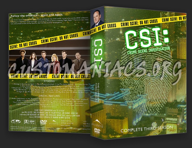 CSI Las Vegas Seasons 1 - 10 dvd cover