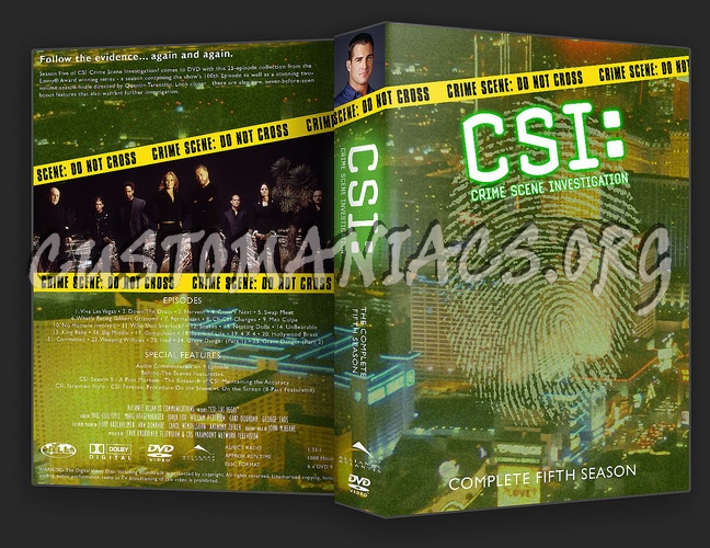 CSI Las Vegas Seasons 1 - 10 dvd cover