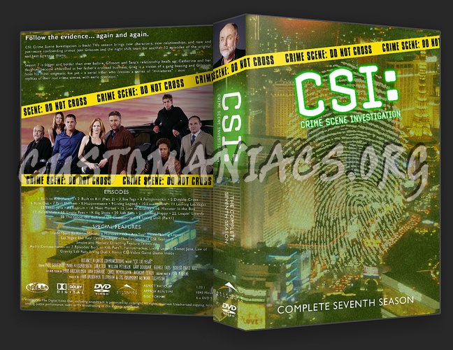 CSI Las Vegas Seasons 1 - 10 dvd cover