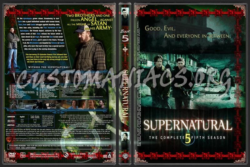 Supernatural - Season 5 dvd cover