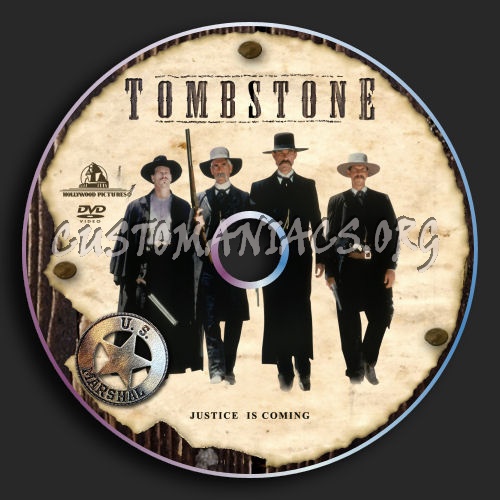 Tombstone dvd label