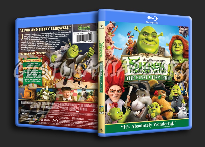 Shrek Forever After blu-ray cover