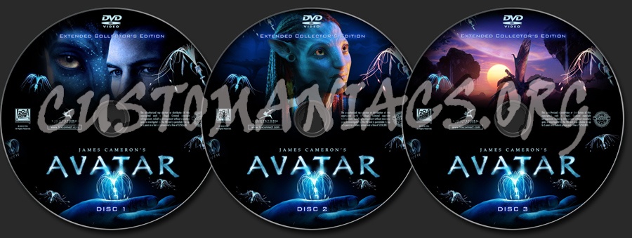 Avatar (Extended Edition) dvd label