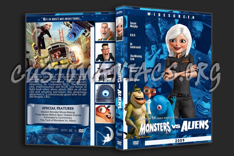 Monsters vs Aliens dvd cover