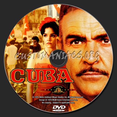 Cuba (1979) dvd label