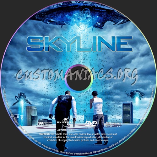 Skyline dvd label