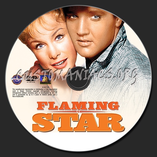 Flaming Star dvd label