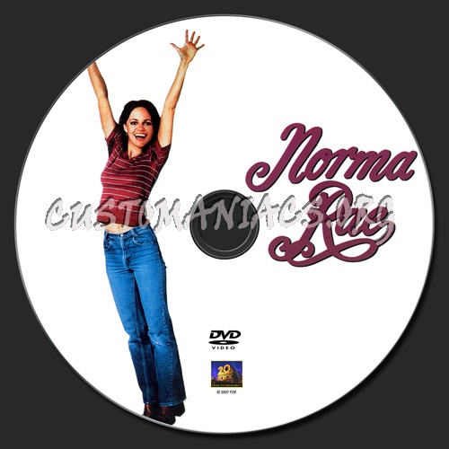 Norma Rae dvd label