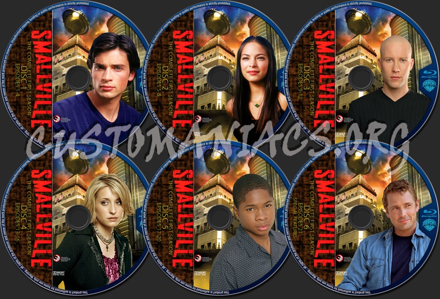 Smallville Season 1 blu-ray label