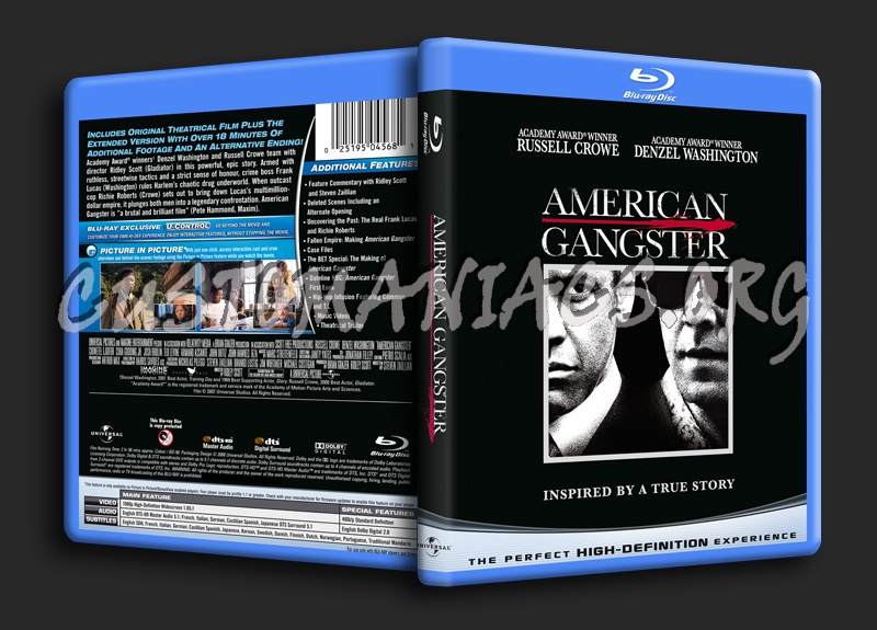 American Gangster blu-ray cover