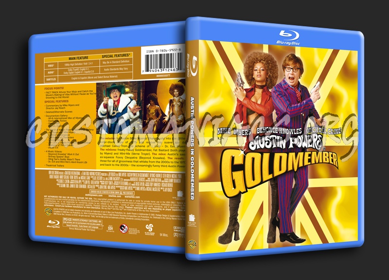 Austin Powers in Goldmember blu-ray cover