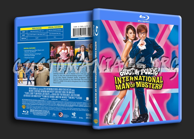 Austin Powers International Man of Mystery blu-ray cover