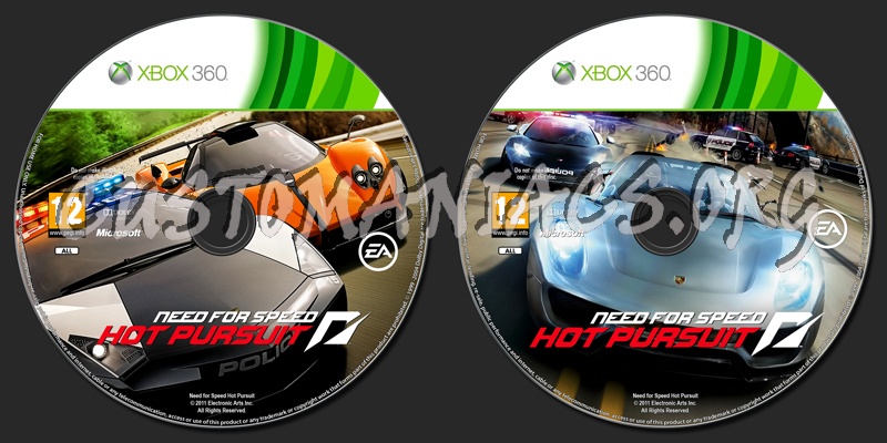 Need for Speed Hot Pursuit dvd label