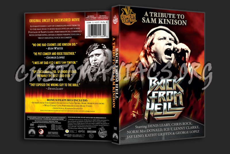 Back From Hell A Tribute to Sam Kinison dvd cover
