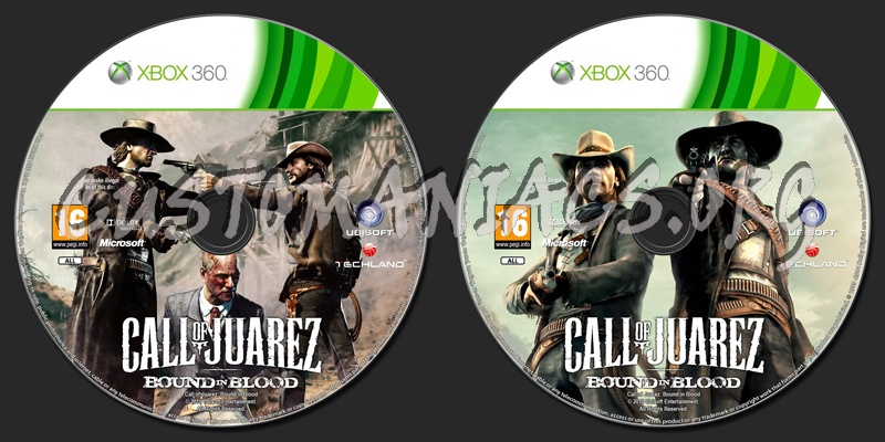 Call of Juarez: Bound in Blood dvd label