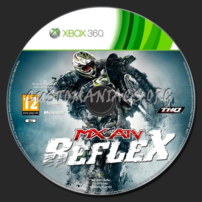 MX vs ATV Reflex dvd label
