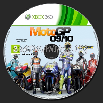 MotoGP 09/10 dvd label
