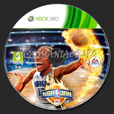 NBA Jam dvd label