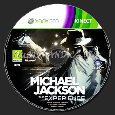 Michael Jackson: The Experience dvd label